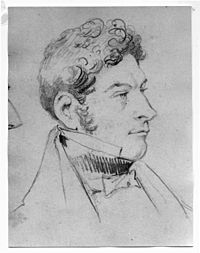 Archivo:Jorge Beauchef, dibujo de retrato del perfil rostro
