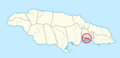 Kingston in Jamaica (special marker)