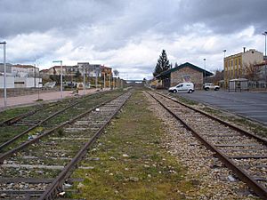 Archivo:La Bañeza - antigua estación de tren 1