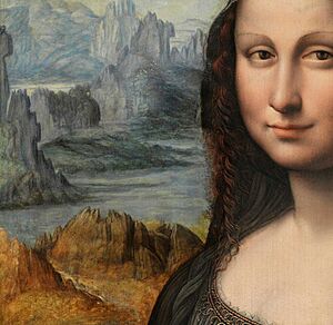 Archivo:La Gioconda (copia del Museo del Prado) (detalle)
