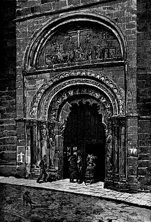 Archivo:La Ilustración Gallega y Asturiana 1879 02 10 Portada del norte de la Catedral de Orense