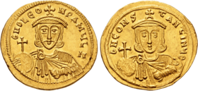 Archivo:Leo III with Constantine V