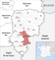 Locator map of Kanton Fère-en-Tardenois
