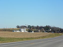 Longtown, Missouri village from Highway 61.jpg