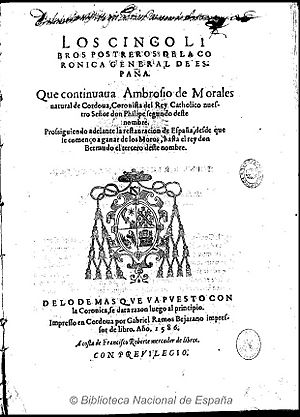 Archivo:Los cinco libros postreros de la Coronica General de España 1586