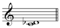 Minor second on C