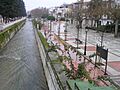 Parque y río en invierno