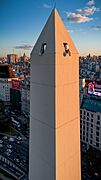 Parte superior del Obelisco de Buenos Aires