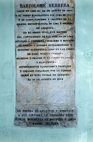 Archivo:Placa Recordatoria Monumento Bartolomé Herrera