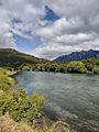 Rio Carrileufú en Villa Rivadavia