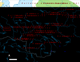 Los dacios en la frontera con Roma (mapa de Roma y los pueblos bárbaros ca. 105) según el punto de vista ruso, que sitúa a los sármatas y no a los dacios en la actual República de Moldavia.