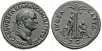 Archivo:Sestertius - Vespasiano - Iudaea Capta-RIC 0424