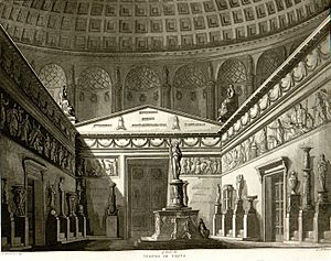 Archivo:Tempio di Vesta, bozzetto di Antonio Basoli per La Vestale (s.d.) - Archivio Storico Ricordi ICON011807