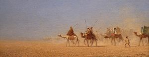 Archivo:Théodore Frère-Caravanes traversant le désert