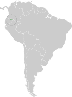 Distribución geográfica del batará de Cocha.