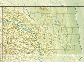 Isla Grahams ubicada en Dakota del Norte