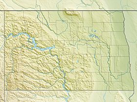 Lago Sakakawea ubicada en Dakota del Norte