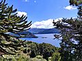 Vista sobre el Lago Moquehue desde el noreste hacía suroeste