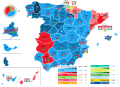 2023 Spanish general election map