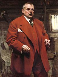 Anders Zorn - Självporträtt i rött (1915)