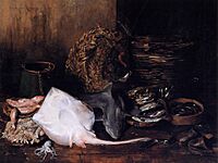 Chase William Merritt A Fishmarket In Venice 1878