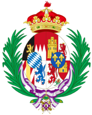 Coat of Arms of Infanta María de la Paz of Spain, Princess of Bavaria (in Spain).svg