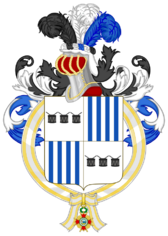 Archivo:Coat of Arms of Misael Eduardo Pastrana Borrero (Order of Isabella the Catholic)