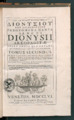Dionysiou Ta Sozomena Panta