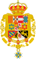Escudo de Carlos III de España Toisón y su Orden variante leones de gules