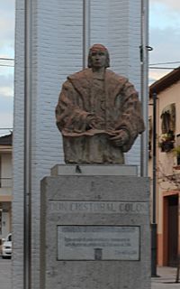 Archivo:Estatua a Cristóbal Colón, en Santa Fe (Granada, España)