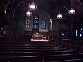 First Parish Church interior in Plymouth Mass