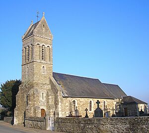 Archivo:France Normandie Aurseulles Feuguerolles Eglise