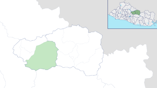 Ubicación de Ilobasco en el Departamento de Cabañas