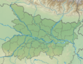 India Bihar relief map