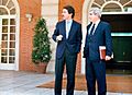 José María Aznar recibe al secretario general del grupo parlamentario del PP en el Congreso de los Diputados