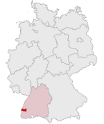 Archivo:Lage des Landkreises Emmendingen in Deutschland