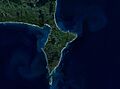 Māhia Peninsula landsat