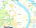 Map commune FR insee code 33256