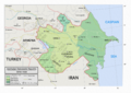 Map of the Azerbaijan Democratic Republic