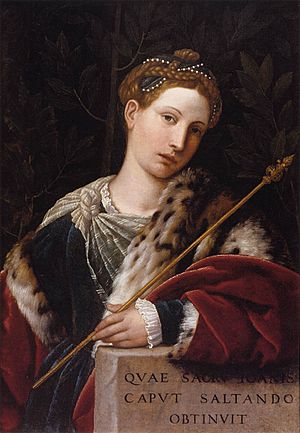 Moretto da Brescia - Portrait of Tullia d'Aragona as Salome - WGA16230.jpg
