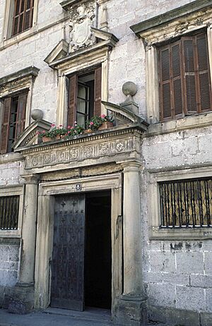 Archivo:Palacio de Arbelaiz (Irún) - portal y escudo