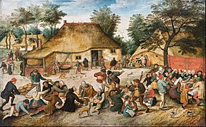 Pieter Brueghel the Younger - The Peasant Wedding - Google Art Project