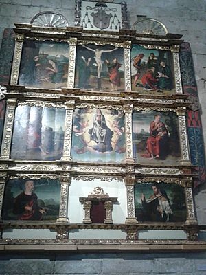 Archivo:Retablo mayor de la capilla del Hospital de la Asunción y dos santos Juanes de Lorenzo de Ávila (en la Colegiata de Toro)