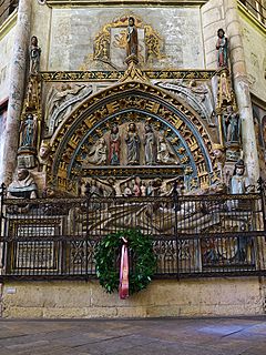 Archivo:Sepulcro de Ordoño II de León, Catedral de León