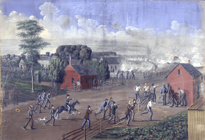 Archivo:The Battle of Nauvoo by C.C.A. Christensen