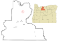 Wasco County Oregon Incorporated and Unincorporated areas Dufur Highlighted