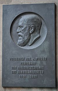 Archivo:Wien, Universität, Tafel Friedrich von Wieser