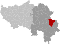 Bütgenbach Liège Belgium Map.svg