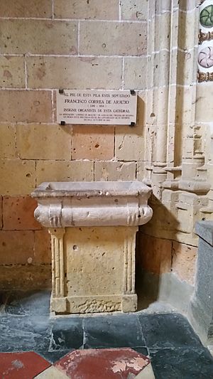 Archivo:Catedral de Segovia - Tumba Francisco Correa de Arauxo