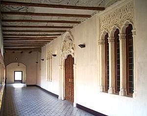 Archivo:Corredor palacio RRCC (Aljaferia, Zaragoza)